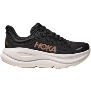 HOKA Bondi 9 Dame Sort Rose Gull