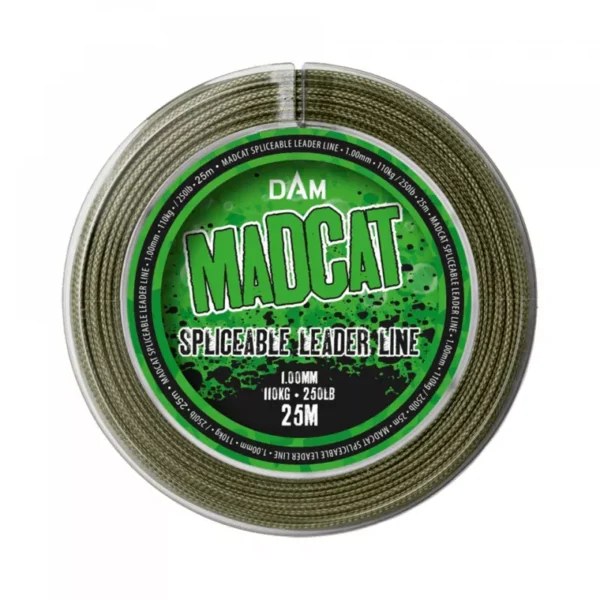 Madcat-SPLICEABLE LEADER 25M 1.00MM 110KG GREEN-SVS56657-Opplevsport Melhus-1