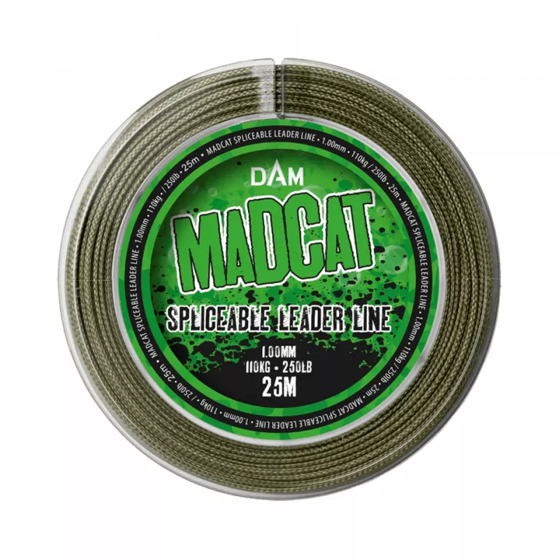 Madcat-SPLICEABLE LEADER 25M 1.00MM 110KG GREEN-SVS56657-Opplevsport Melhus-1