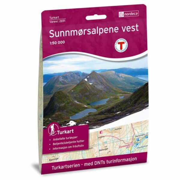Nordeca-Nordicmaps Sunnmørsalpene Vest 1:50 000-N2691-Opplevsport Melhus-1 Nordeca Sunnmørsalpene Kart 1:50000
