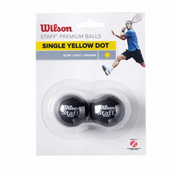 Wilson Wilson STAFF SQUASH 2 BALL YEL DOT WRT617800 Opplevsport Melhus 1