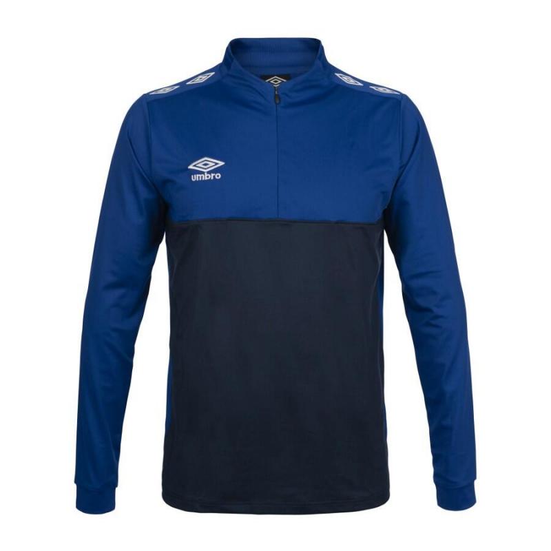Umbro-Ux Pro Half Zip Jr Blue - White-251004J-Opplevsport Melhus-1